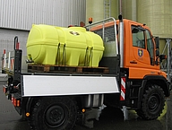 Speidel Transportfass PE auf Unimog