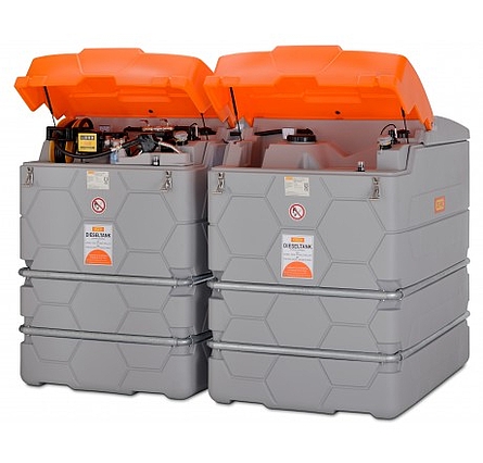 CUBE Dieseltank Komplettstation Outdoor m. Erweiterung, Volumen 5000 Liter CUBE Dieseltank Komplettstation Outdoor m. Erweiterung, Volumen 5000 Liter