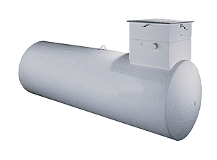 Komplett-Tank, Tankarmaturen, Überfüllsicherungen und Leckanzeigegerät im Fertigdomschacht bereits vormontiert. Komplett-Tank, Tankarmaturen, Überfüllsicherungen und Leckanzeigegerät im Fertigdomschacht bereits vormontiert.