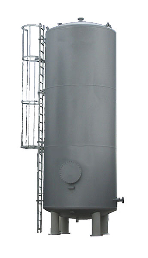 Stahltank, ein- oder doppelwandig, individuelle Komplettsysteme Stahltank für die oberirdische Lagerung (stehend)