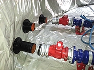 Sprinklerbehälter mit Inliner-Ausstattung