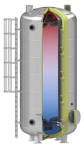 Wärmespeicher, Pufferspeicher, Langzeitspeicher für die Nutzung regenerativer Energien.