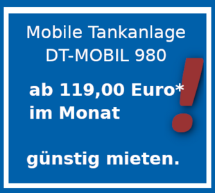 Angebot: Mobile Tankanlage DT-Mobil 980 günstig mieten